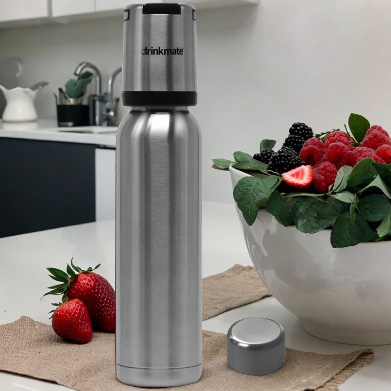 Lux Drinkmate Aqualine stainless steel 1L bottle